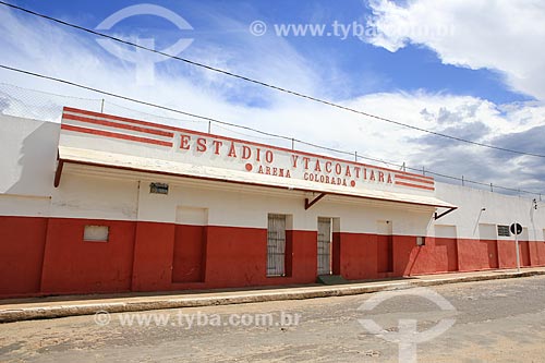  Subject: Facade of Helvidio Nunes de Barros Municipal Stadium / Place: Piripiri city - Piaui state (PI) - Brazil / Date: 03/2014 