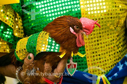  Detail of Fred rooster - Alzirao (Alzira Brandao Street) during the match between Cameroon x Brazil by World Cup of Brazil  - Rio de Janeiro city - Brazil
