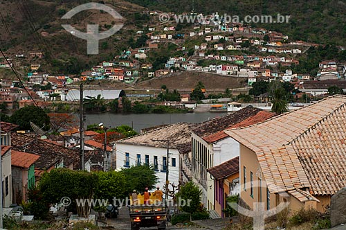  Subject: View of houses in the municipality of Sao Felix in slope of hill from the Cachoeira city / Place: Cachoeira city - Bahia state (BA) - Brazil / Date: 12/2010 