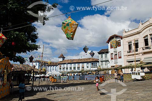  Subject: Decoration in Barao Guaicui Square / Place: Diamantina city - Minas Gerais state (MG) - Brazil / Date: 06/2012 