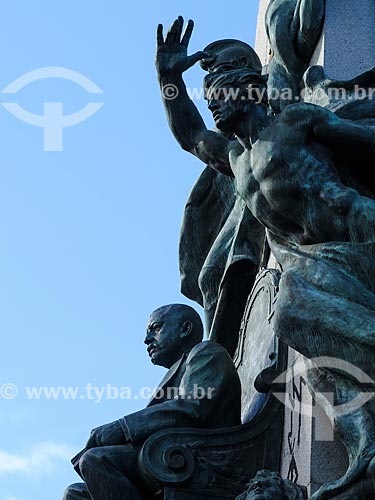  Subject: Detail of Julio de Castilhos Monument - Matriz Square / Place: Porto Alegre city - Rio Grande do Sul state (RS) - Brazil / Date: 05/2014 