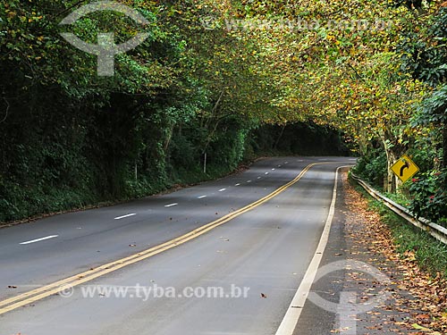  Subject: Road Romantic Route - BR-116 / Place: Morro Reuter city - Rio Grande do Sul state (RS) - Brazil / Date: 05/2014 