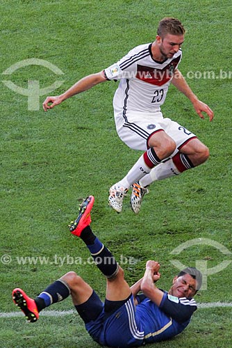  Subject: Ball dispute between Rojo and Kramer during the match between Germany x Argentina by final of World Cup of Brazil / Place: Maracana neighborhood - Rio de Janeiro city - Rio de Janeiro state (RJ) - Brazil / Date: 07/2014 