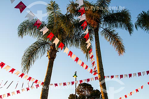  Subject: Flags for the celebration of Festa do Divino Espirito Santo / Place: Ribeirao da Ilha neighborhood - Florianopolis city - Santa Catarina state (SC) - Brazil / Date: 06/2014 