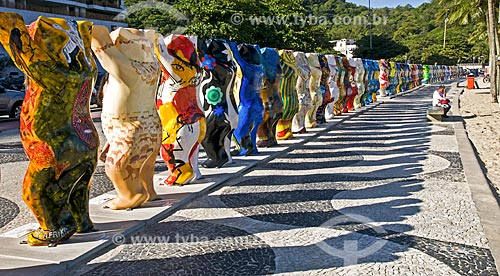  Subject: Exhibition of 145 bears United Buddy Bears - Season of Germany in Brazil / Place: Leme neighborhood - Rio de Janeiro city - Rio de Janeiro state (RJ) - Brazil / Date: 05/2014 