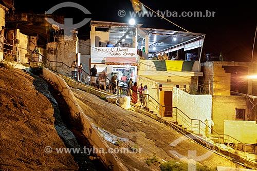  Subject: Calça Larga Cultural Space at night - Salgueiro Slum / Place: Tijuca neighborhood - Rio de Janeiro city - Rio de Janeiro state (RJ) - Brazil / Date: 07/2014 