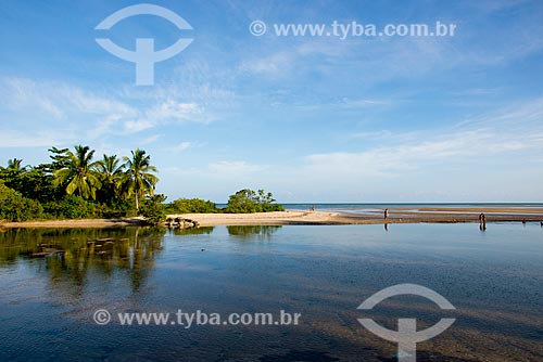 Subject: River mouth of Maragogi River with the Camacho Beach / Place: Maragogi city - Alagoas state (AL) - Brazil / Date: 12/2013 