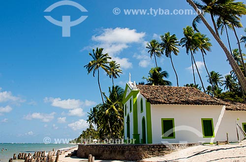  Subject: Sao Benedito Chapel (1910) - Carneiros Beach / Place: Tamandare city - Pernambuco state (PE) - Brazil / Date: 12/2013 