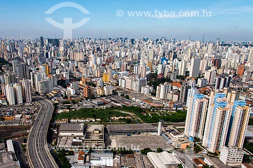  Subject: Aerial photo of Viaduct engineer Orlando Murgel with buildings in the background / Place: Campos Eliseos neighborhood - Sao Paulo city - Sao Paulo state (SP) - Brazil / Date: 04/2014 
