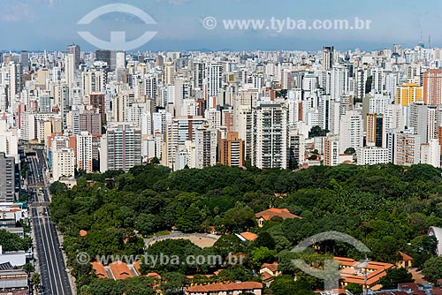  Subject: Aerial photo of Francisco Matarazzo Avenue with the Fernando Costa Park - also known as Agua Branca Park / Place: Barra Funda neighborhood - Sao Paulo city - Sao Paulo state (SP) - Brazil / Date: 04/2014 