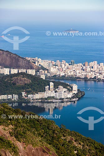  Subject: Rodrigo de Freitas Lagoon with the neighborhoods of Lagoon and Ipanema in the background / Place: Lagoa neighborhood - Rio de Janeiro city - Rio de Janeiro state (RJ) - Brazil / Date: 08/2014 