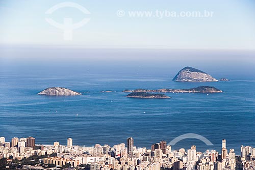  Subject: Ipanema neighborhood and Natural Monument of Cagarras Island in the background / Place: Rio de Janeiro city - Rio de Janeiro state (RJ) - Brazil / Date: 08/2014 