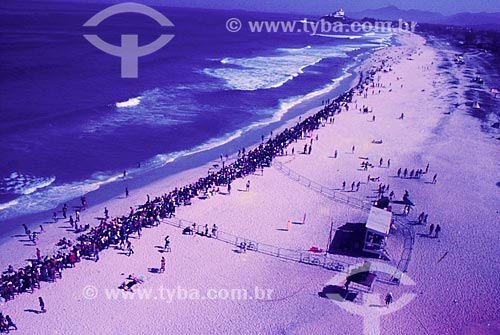  Aerial view of surf championship - Itauna Beach  - Saquarema city - Rio de Janeiro state (RJ) - Brazil