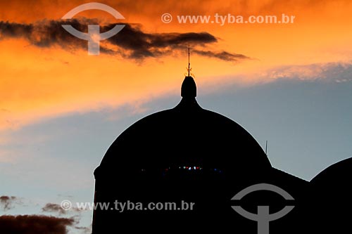  Silhouette of Amazonas Theatre at dusk  - Manaus city - Amazonas state (AM) - Brazil