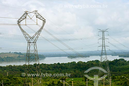  Xingu River in the dam height - transmission line Plant Tucuru?  - Altamira city - Para state (PA) - Brazil