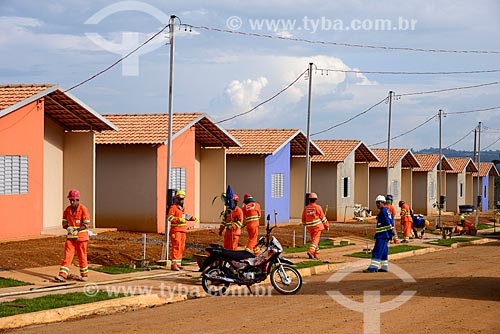  Homes built to residents that will be removed from the Igarape Ambe blockhouse resulting from the release the construction of the Belo Monte Dam - work contracted by Norte Energia  - Altamira city - Para state (PA) - Brazil