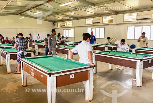  Billiard room for workers of the CCBM-Consortium Belo Monte Constructor  - Altamira city - Para state (PA) - Brazil