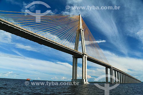  View of Negro River Bridge   - Manaus city - Amazonas state (AM) - Brazil