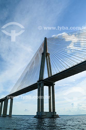  View of Negro River Bridge   - Manaus city - Amazonas state (AM) - Brazil