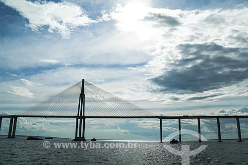  View of Negro River Bridge   - Manaus city - Amazonas state (AM) - Brazil