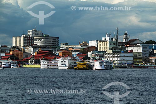 View of the Manaus Port with the city in the background  - Manaus city - Amazonas state (AM) - Brazil