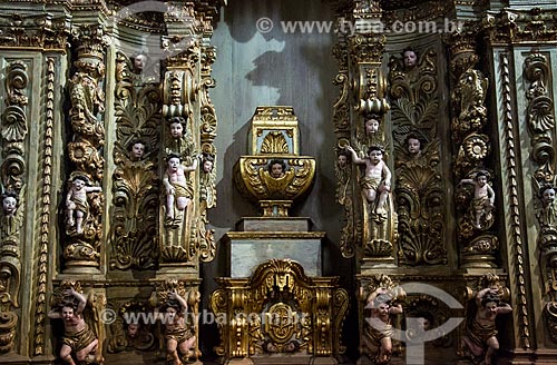  Interior of Santa Efigenia Church (1723) also known as Church of Chico Rei  - Ouro Preto city - Minas Gerais state (MG) - Brazil
