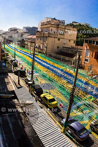  Pereira Nunes street decorated for the FIFA World Cup 2014  - Rio de Janeiro city - Rio de Janeiro state (RJ) - Brazil