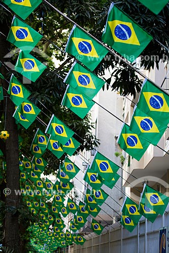  Honorio de Barros Street decorated during World Cup of Brazil  - Rio de Janeiro city - Rio de Janeiro state (RJ) - Brazil