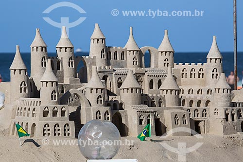  Sand Castle - Copacabana Beach - during World Cup of Brazil  - Rio de Janeiro city - Rio de Janeiro state (RJ) - Brazil