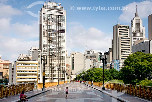  Buildings in the historic center and Viaduct Santa Iphigenia and metal structure brought from Belgium opened in 1913  - Sao Paulo city - Sao Paulo state (SP) - Brazil