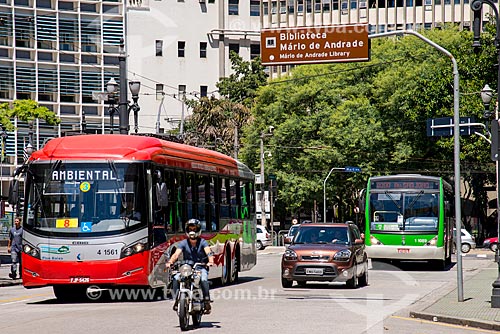  Electric bus on the Consolacao Street  - Sao Paulo city - Sao Paulo state (SP) - Brazil