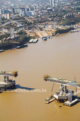  Construction of Rondon-Roosevelt Bridge (2014)  - Porto Velho city - Rondonia state (RO) - Brazil