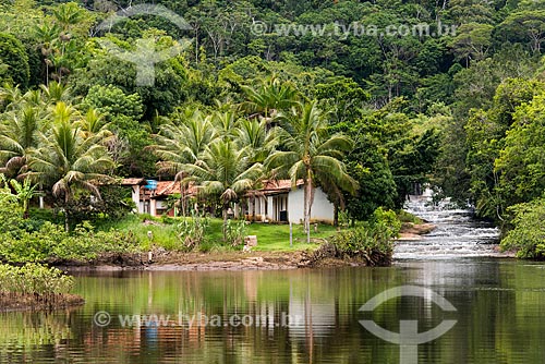  River mouth of a branch of the Baiano River  - Marau city - Bahia state (BA) - Brazil
