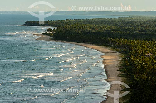  View of the beaches of Barra do Sergi and Ponta do Ramo in the background from the Serra Grande Mirante  - Urucuca city - Bahia state (BA) - Brazil