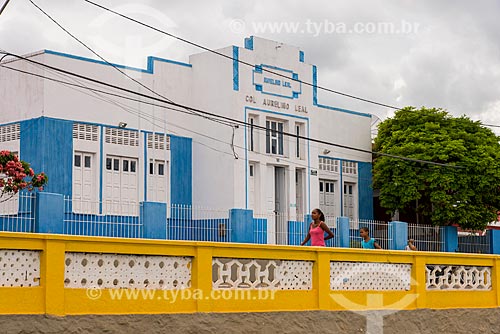  facade of the Aurelino Leal State School  - Itacare city - Bahia state (BA) - Brazil