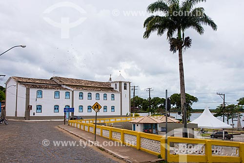  Sao Miguel Arcanjo Church with the Sao Miguel Arcanjo Square  - Itacare city - Bahia state (BA) - Brazil