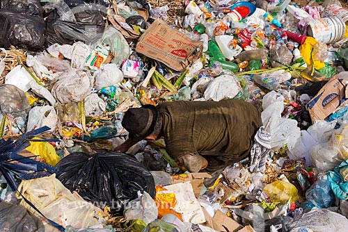  Collector in garbage dump - Serra Talhada inner city  - Serra Talhada city - Pernambuco state (PE) - Brazil