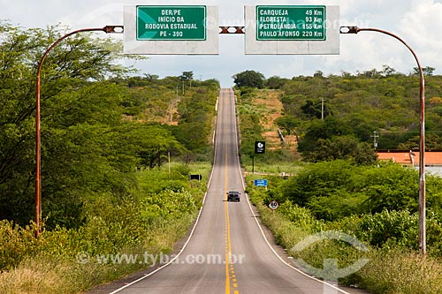  Car - PE-390 highway  - Serra Talhada city - Pernambuco state (PE) - Brazil