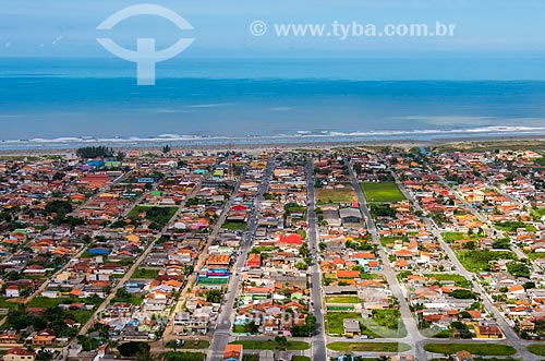  Aerial photo of the beach - Ilha Comprida city  - Ilha Comprida city - Sao Paulo state (SP) - Brazil