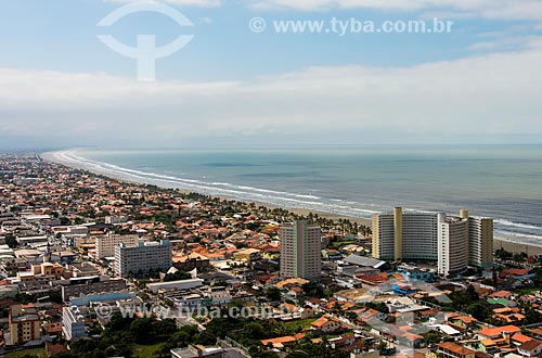  Aerial photo of the Centro Beach  - Peruibe city - Sao Paulo state (SP) - Brazil