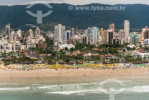  Aerial photo of Enseada Beach  - Guaruja city - Sao Paulo state (SP) - Brazil
