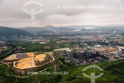  Aerial photo of Cubatao city industrial pole  - Cubatao city - Sao Paulo state (SP) - Brazil