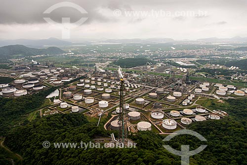  Aerial photo of Presidente Bernardes Refinery  - Cubatao city - Sao Paulo state (SP) - Brazil