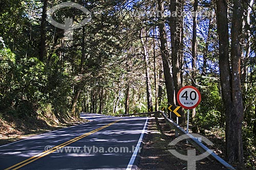 Snippet of BR-354 highway between the cities of Resende (RJ) and Itamonte (MG)  - Itamonte city - Minas Gerais state (MG) - Brazil