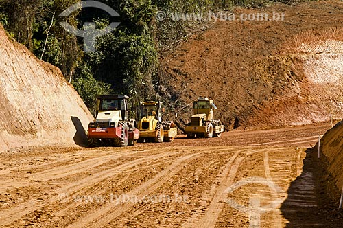  Earthmoving - road between Santo Hilario district and Guape  - Pimenta city - Minas Gerais state (MG) - Brazil