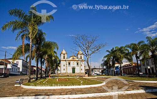  Facade of Matriz Church of Nossa Senhora do Porto da Eterna Salvacao  - Andrelandia city - Minas Gerais state (MG) - Brazil