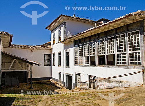  Part of the Santa Clara Farm facade - considered one of the largest farm in the XIX century  - Santa Rita de Jacutinga city - Minas Gerais state (MG) - Brazil