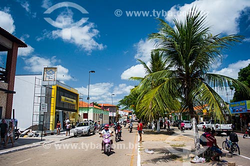  View of Joaquim Soeiro de Carvalho Avenue  - Barreirinhas city - Maranhao state (MA) - Brazil