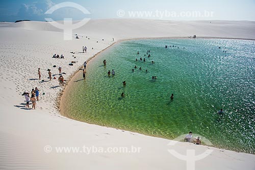  Bathers - Toyoteiros Lagoon  - Barreirinhas city - Maranhao state (MA) - Brazil