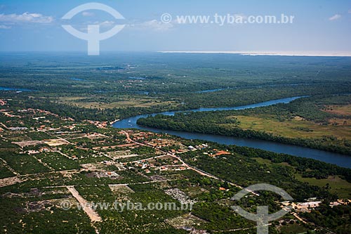  Aerial photo of Preguicas River  - Barreirinhas city - Maranhao state (MA) - Brazil